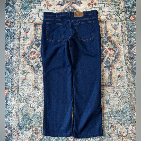 Vintage 1980s Thunder Creek DarkWash Blue Jeans Size 36 - Picture 3 of 5